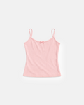 Pointelle Camisole in Blush, front, flat lay