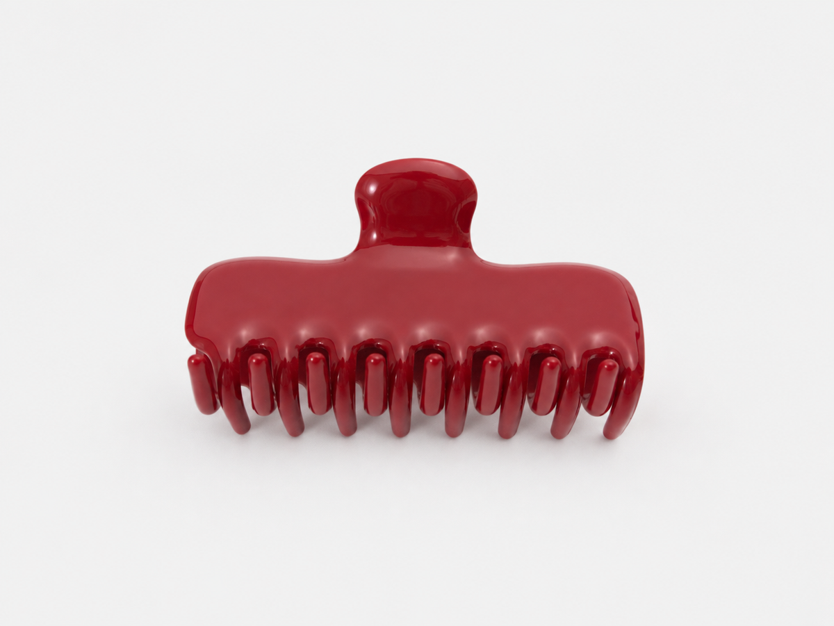 Jelly Claw Clip in Red, front