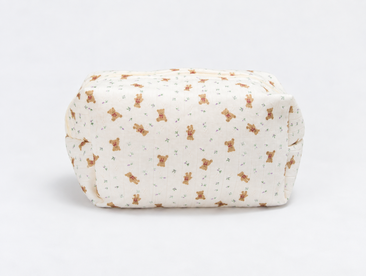 Padded Teddy Makeup Bag, back