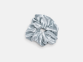 Satin Scrunchie in Sky Blue, flat lay